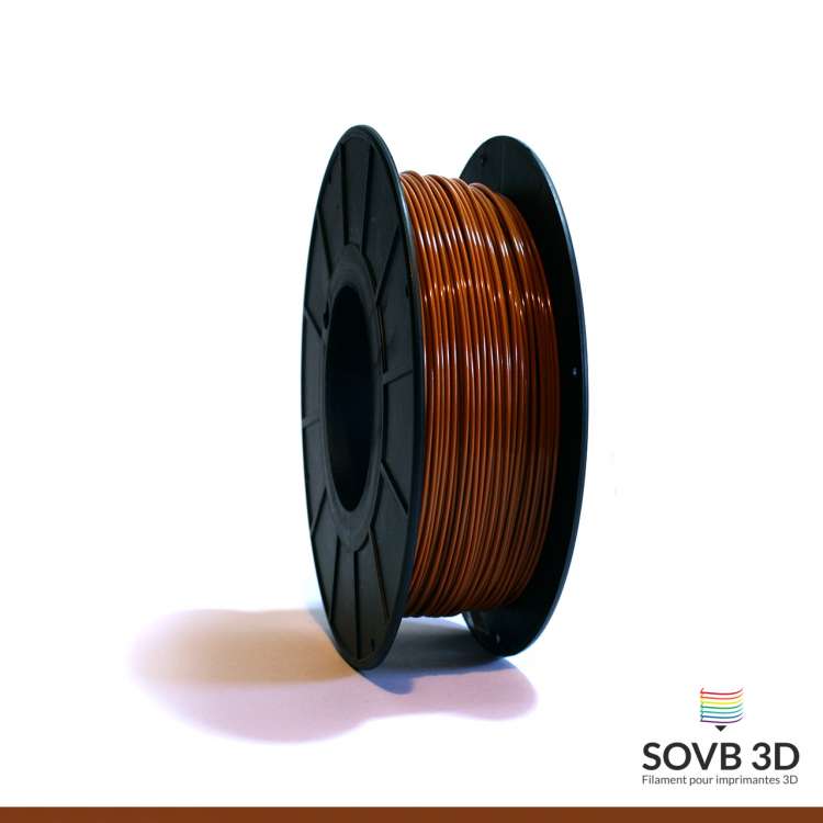 PLA SOVB 3D Marron foncé Ø1.75 mm (1 Kg) - Atelier 3D Shop - Expert Imprimante  3D, Filaments et Pièces Détachées 3D